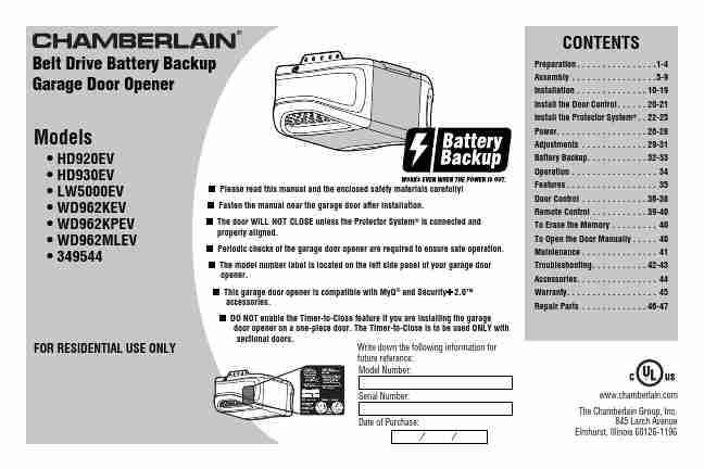Chamberlain Garage Door Opener Lw5000ev Manual-page_pdf